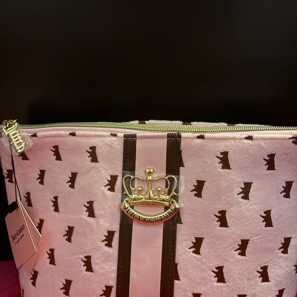 Rare Juicy Couture Pink and Brown Women's Bag